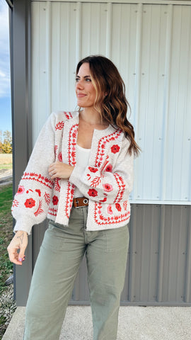 Laces Colorblock Sweater in Navy