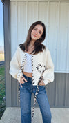 Leopard Laces Cardigan