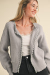 Tina Gold Button Cardigan