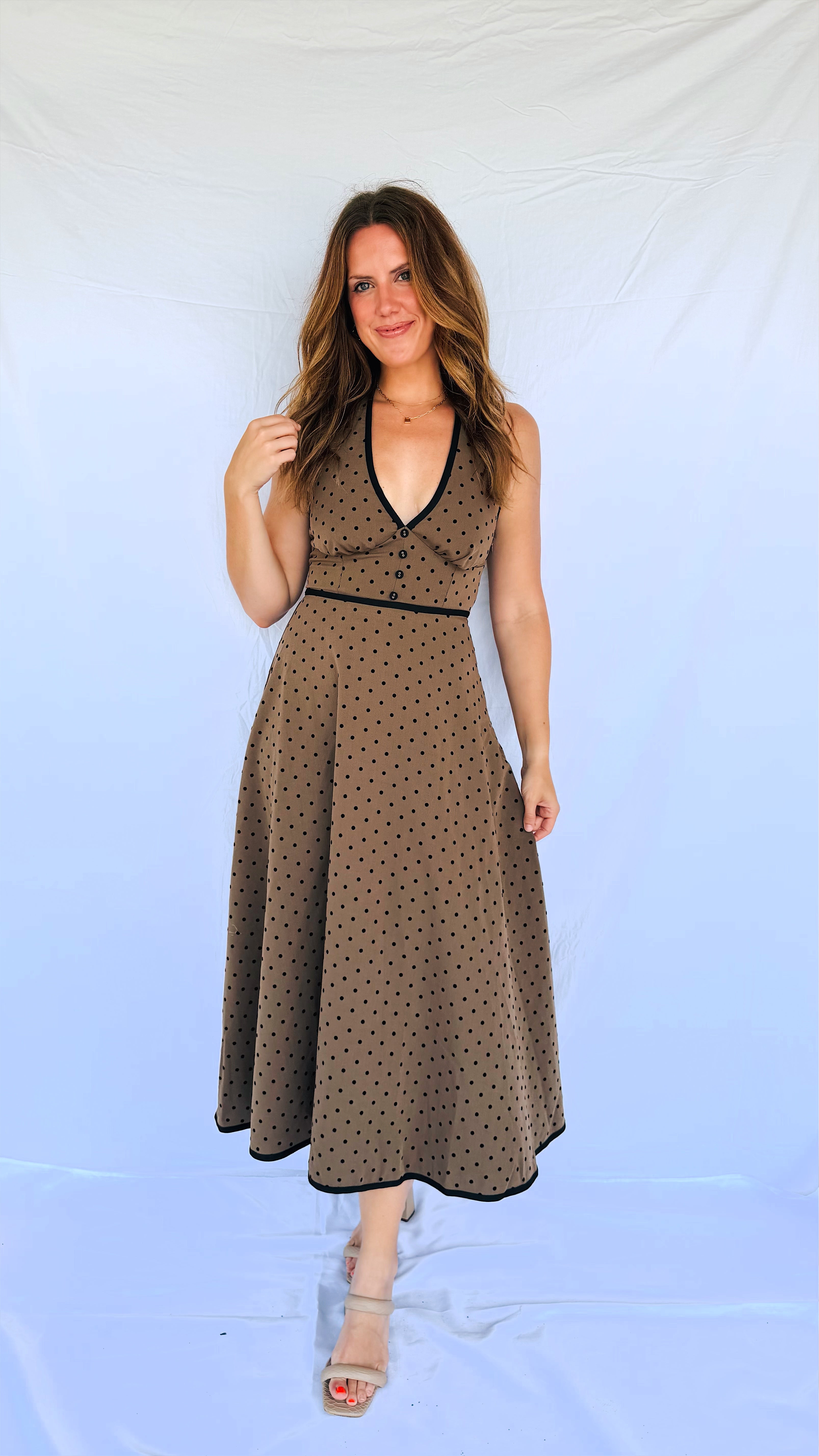 Dottie Halter Midi Dress
