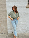 Evergreen Striped Blouse