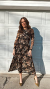 Moody Mesh Midi Dress