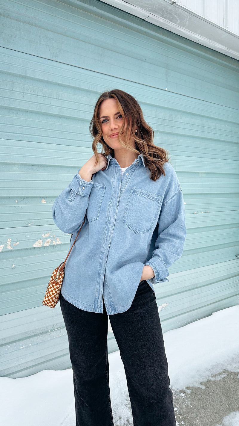 {Z Supply} All Day Luxe Soft Denim Jacket