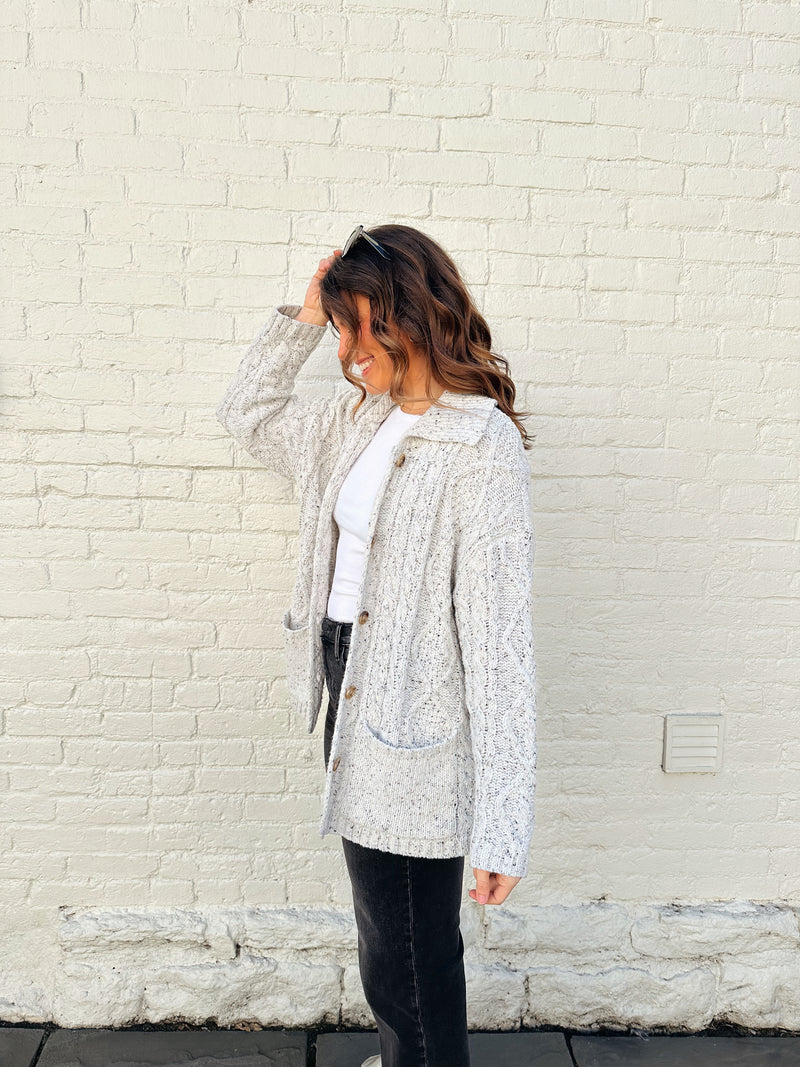 Snowdrift Cable Cardigan