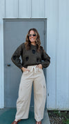 Oversized Soft Tee in Mocha