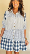 Bonny Plaid Mini Dress