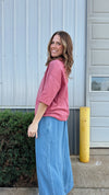 Oversized Soft Tee in Mocha