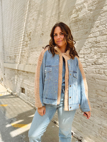 Chambray Braided Jacket