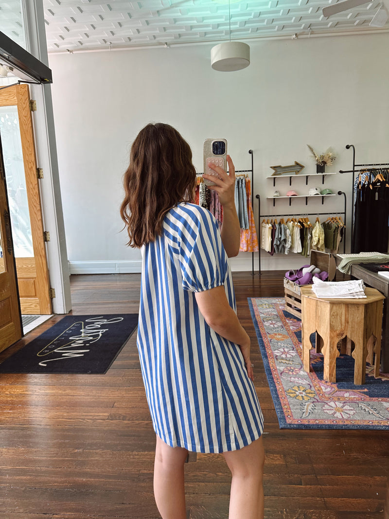 Bailey Striped Shirtdress