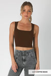 Clean Line Square Neck Crop