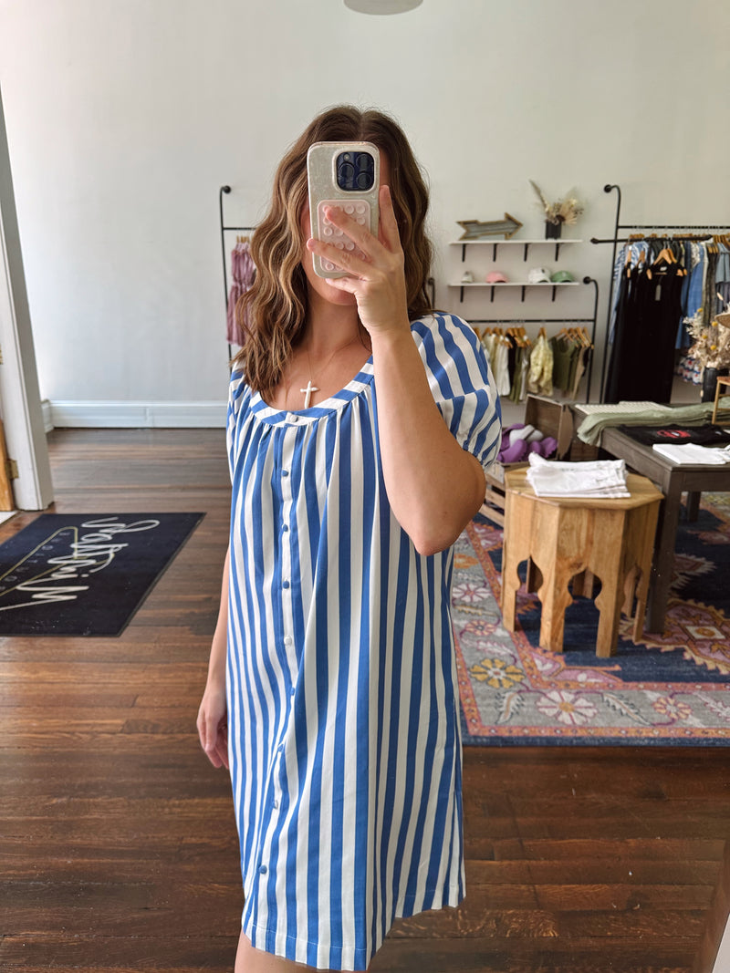 Bailey Striped Shirtdress