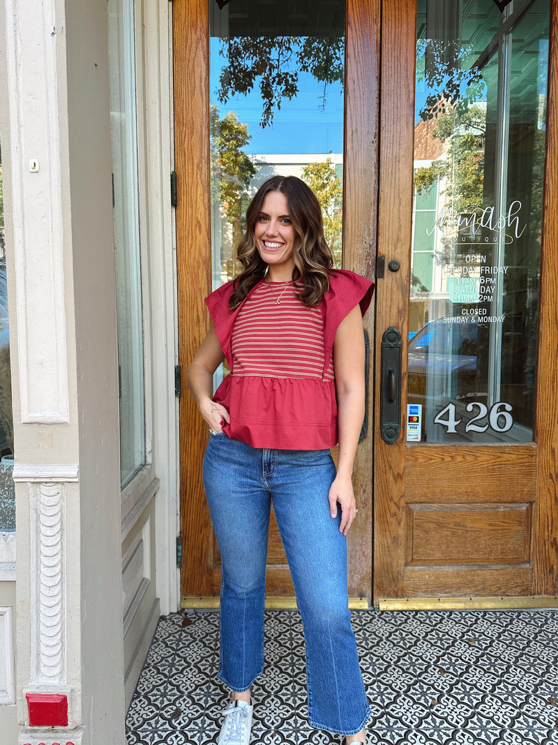 Gina Striped Blouse