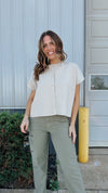Oversized Soft Tee in Mocha