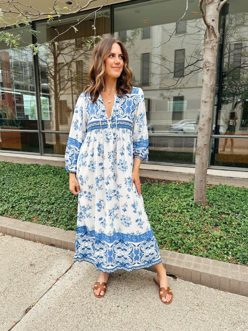 Bluebell Boho Midi Dress