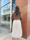 Tweed A-Line Midi Skirt