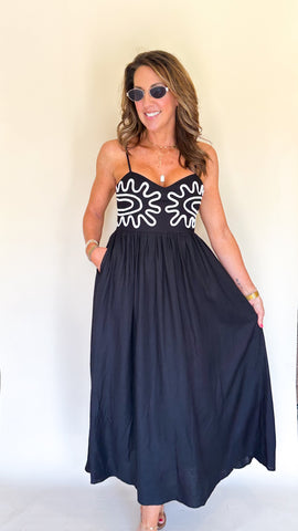 Check Mate Midi Dress