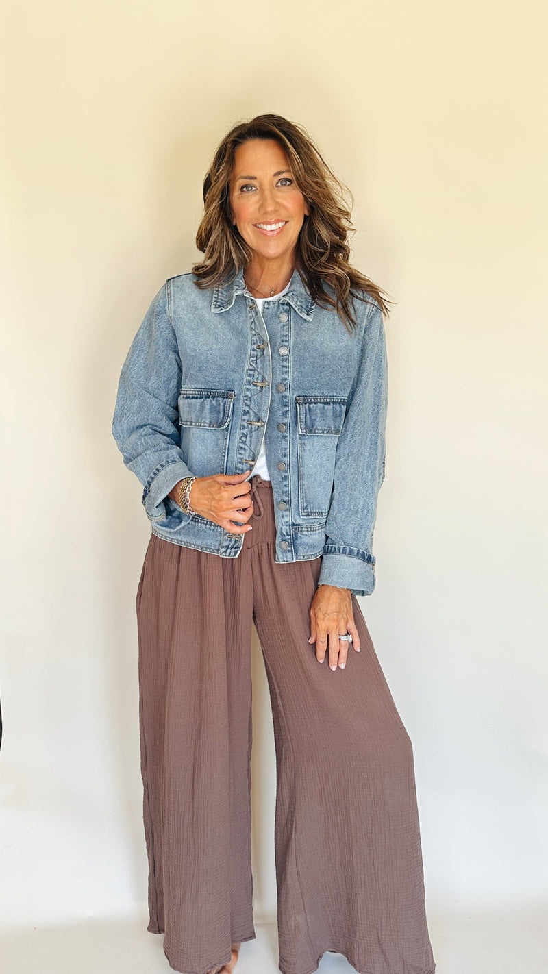 Big Pocket Denim Jacket