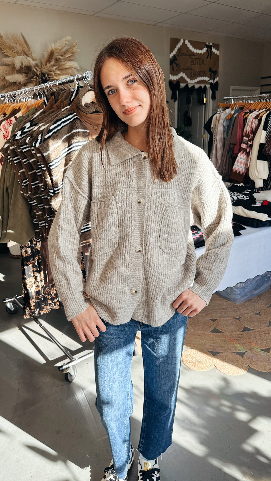 Basic Pocket Cardigan