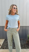 Oversized Soft Tee in Mocha