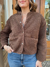 Teddy Cardigan in Brown