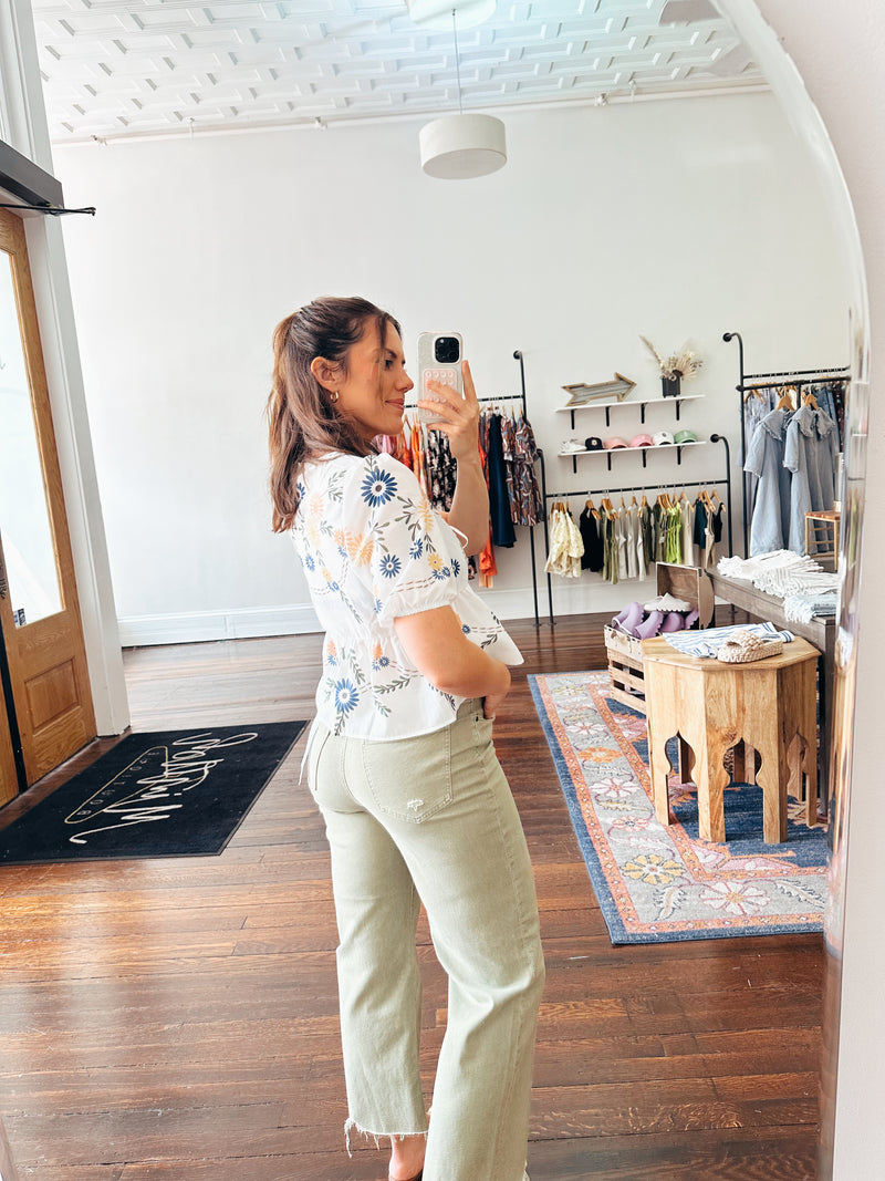 Sydney Tie Front Blouse