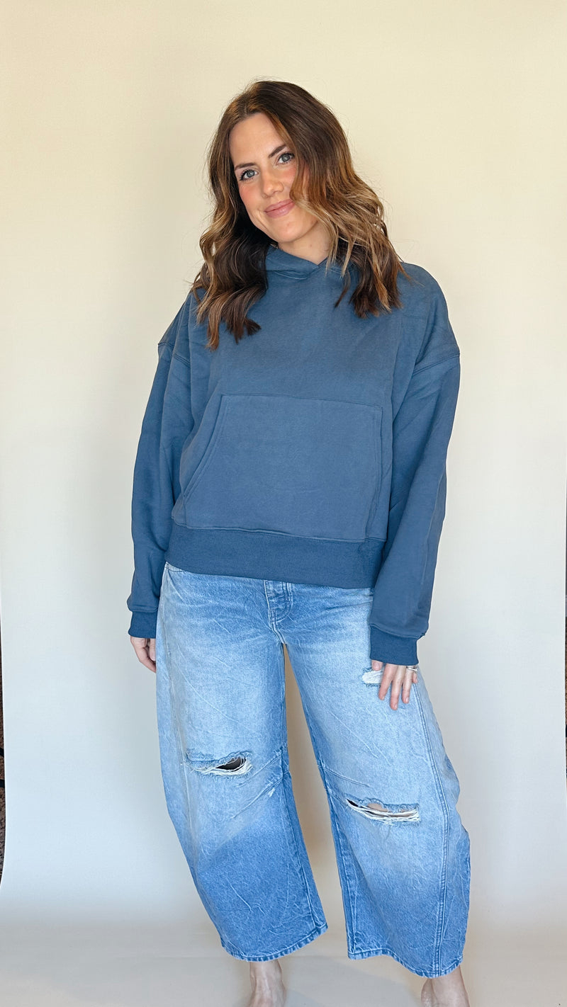 Hailey Hoodie in Indigo