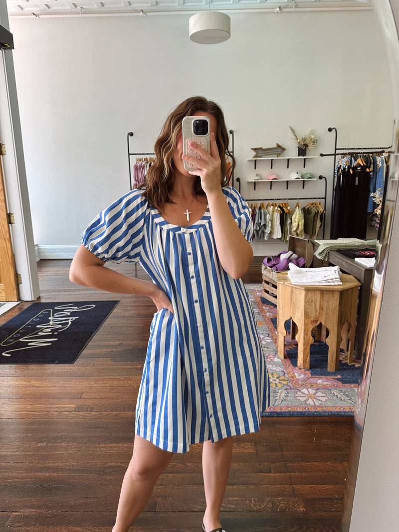 Bailey Striped Shirtdress