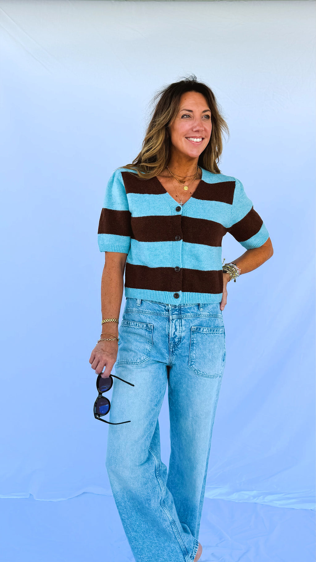 Cate Colorblock Caridgan