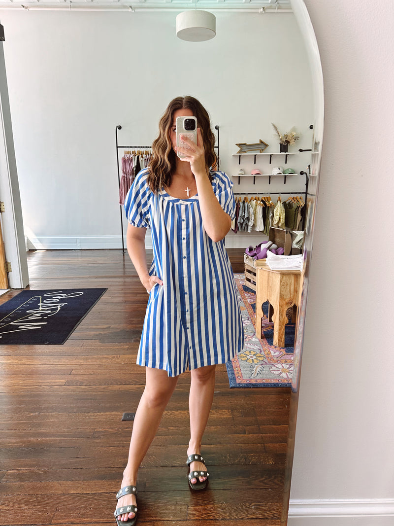 Bailey Striped Shirtdress