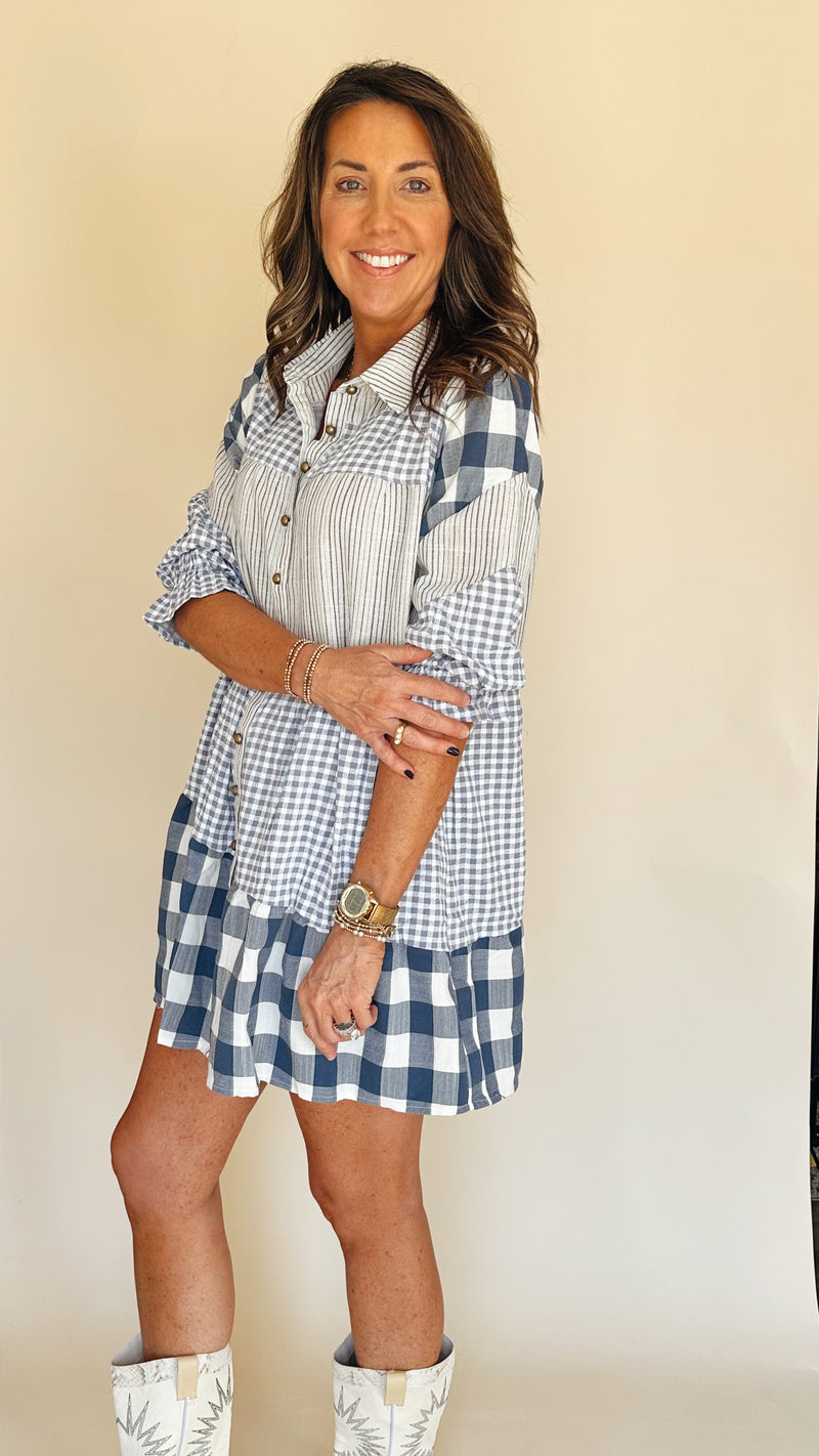 Bonny Plaid Mini Dress