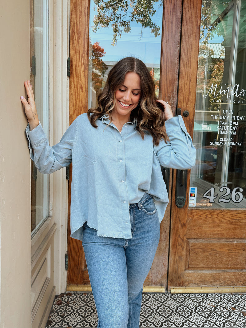 Light Chambray Top