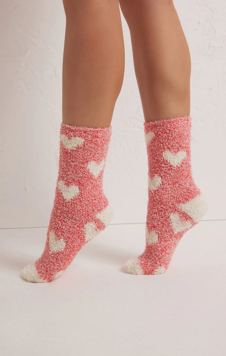 Plush Heart Socks 2-Pack