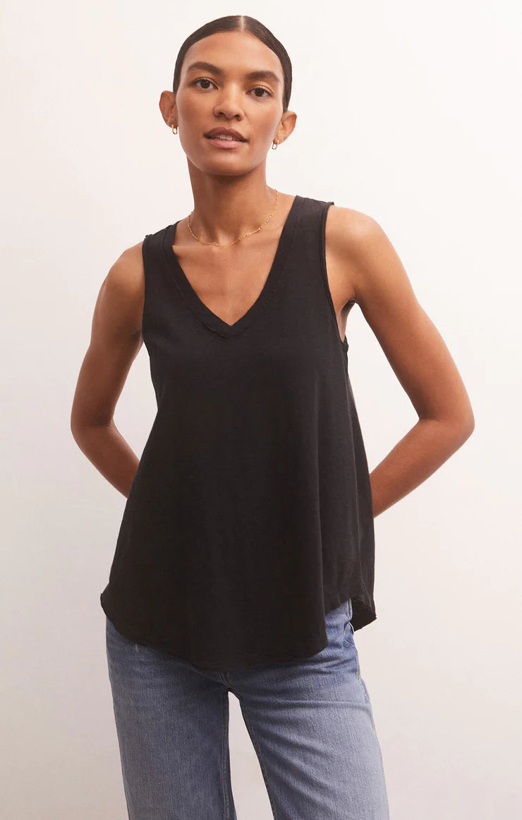 Sun Drenched Vagabond Tank in Black