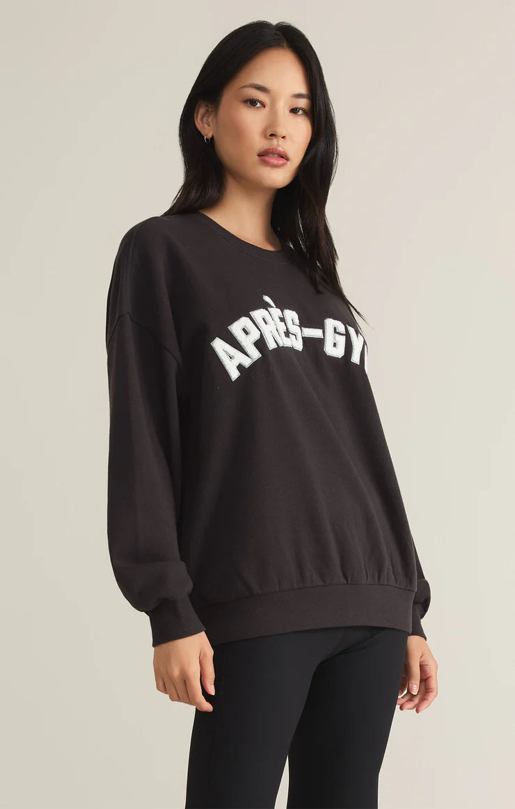 Apres-Gym Relaxed Fleece Sweatshirt