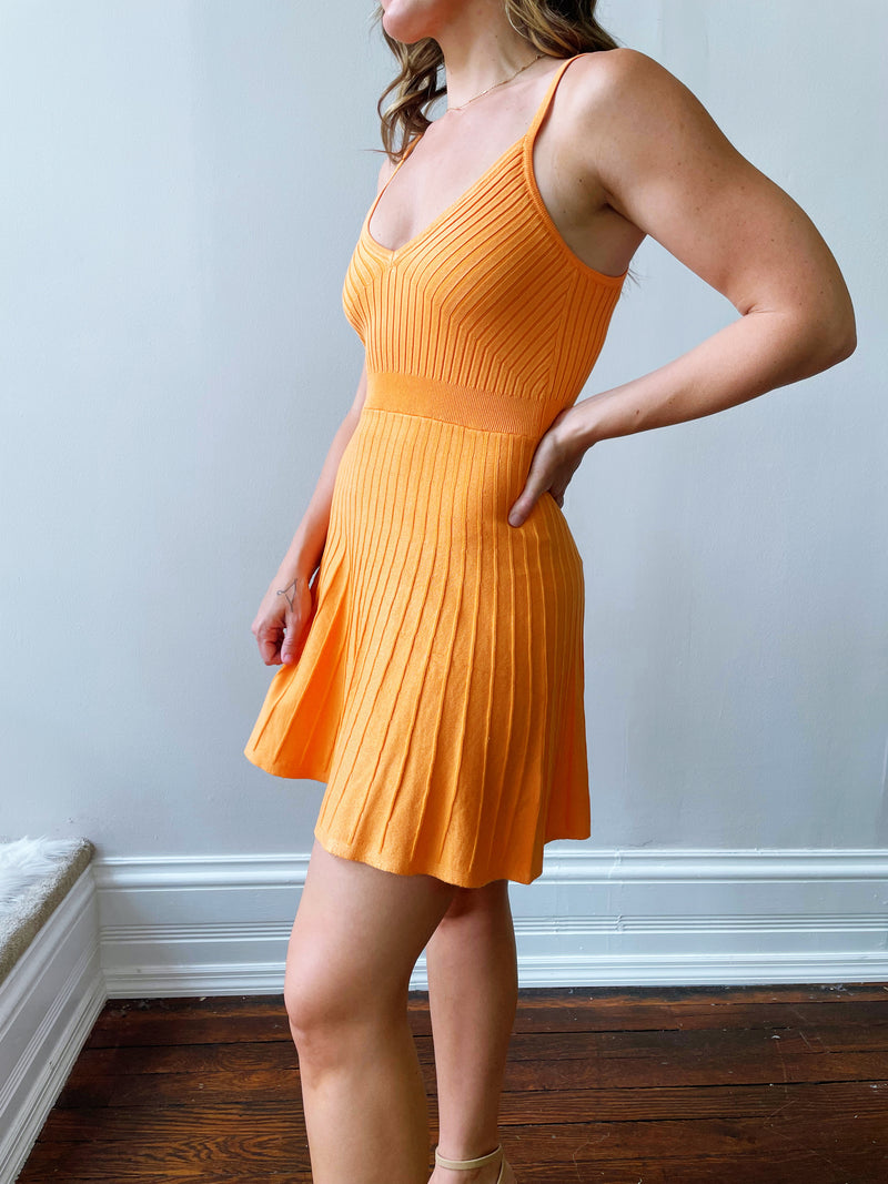 Mandarin Sweater Mini Dress