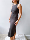Ivette Dress in Charcoal
