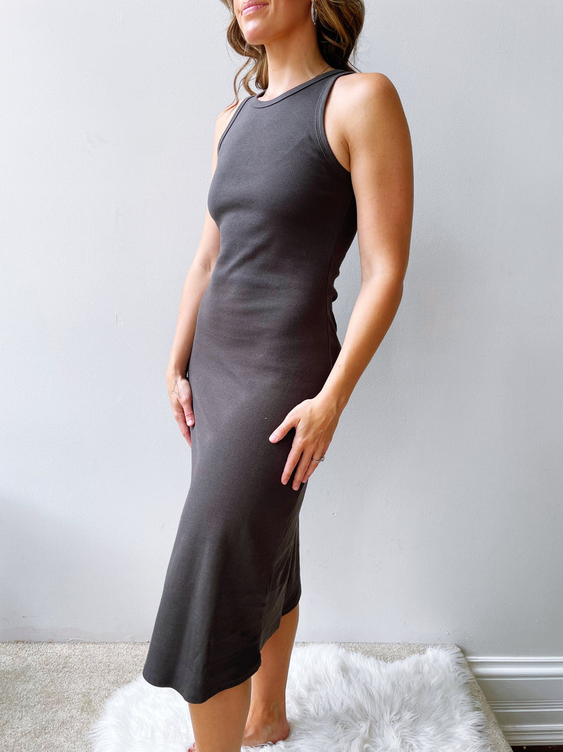 Ivette Dress in Charcoal