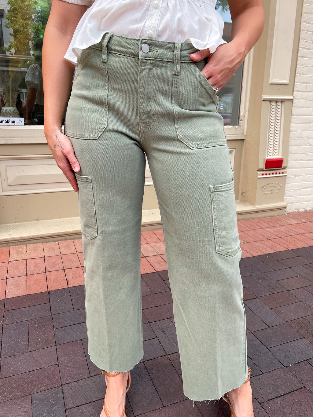 Utility Straight Leg Jean in Bay Leaf