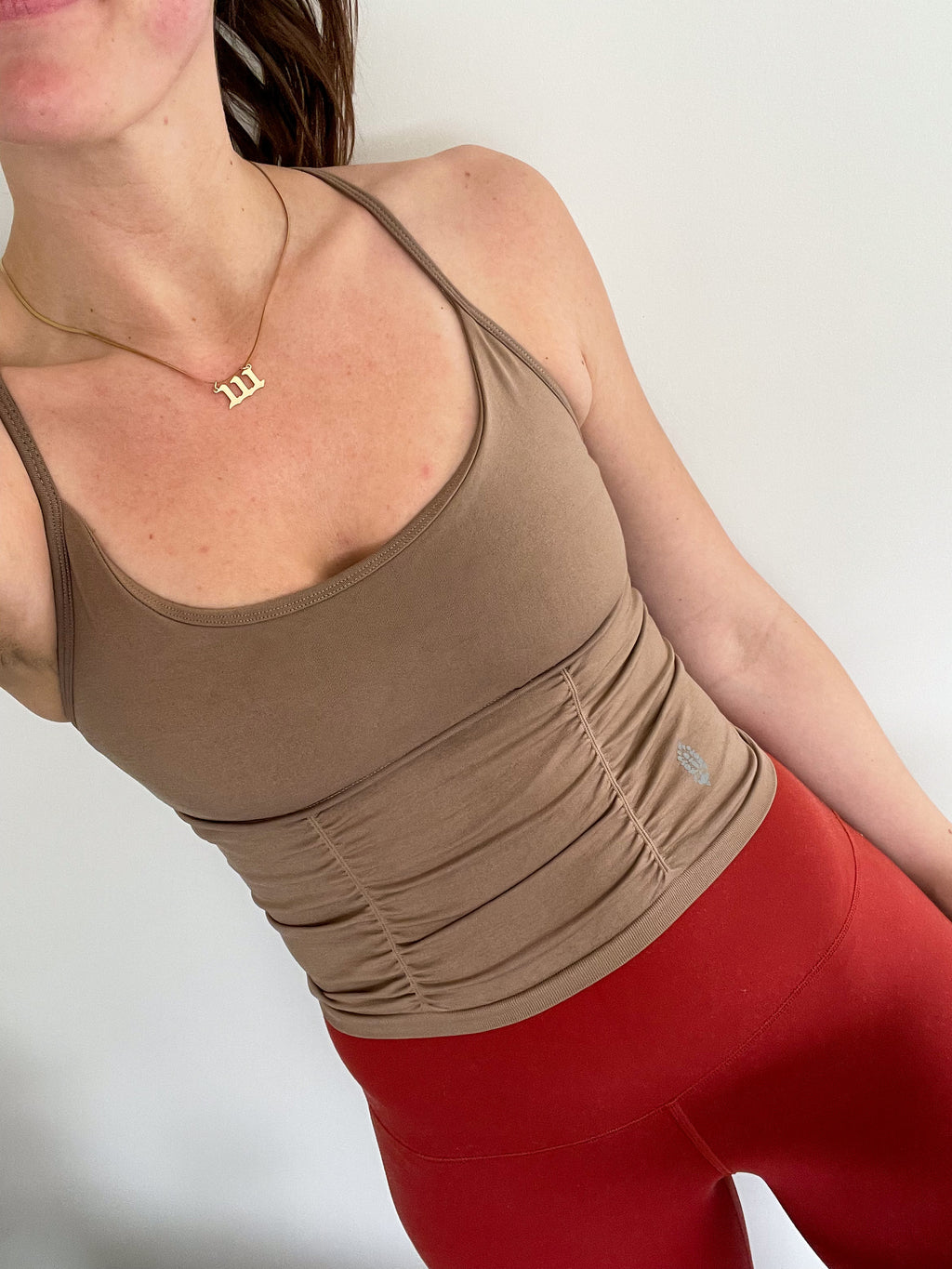 On The Rise Rouche Cami in Moon Rock